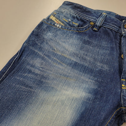 【中古品】【メンズ】 RUKY FLARE DENIM PANTS フレア デニムパンツ ジーンズ ボトムス 152-260314-as-21-izu サイズ：30×30 カラー：インディゴ 万代Net店