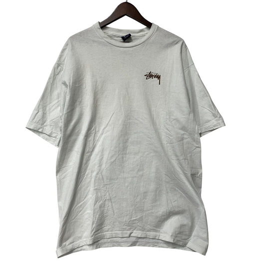 【中古品】【メンズ】 HIBISCUS CROWN SKULL TEE ハイビスカス クラウン スカル Tシャツ 紺タグ メキシコ製 半袖 142-260309-as-03-izu サイズ：XL カラー：ホワイト 万代Net店