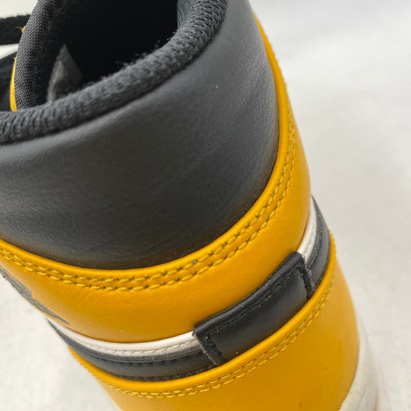 【中古品】【メンズ】 AIR JORDAN 1 MID 554724-701 エア ジョーダン 1 ミッド スニーカー シューズ 靴 160-260313-ay-11-izu サイズ：27cm カラー：TAXI/BLACK-WHITE 万代Net店