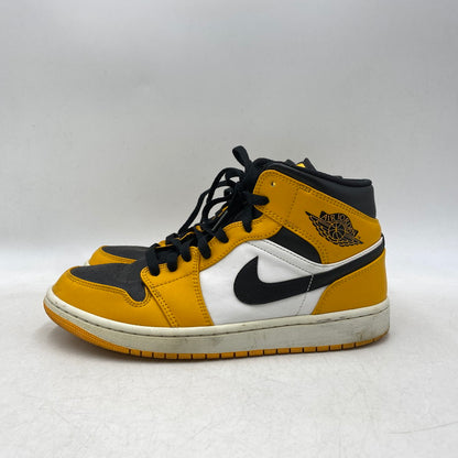 【中古品】【メンズ】 AIR JORDAN 1 MID 554724-701 エア ジョーダン 1 ミッド スニーカー シューズ 靴 160-260313-ay-11-izu サイズ：27cm カラー：TAXI/BLACK-WHITE 万代Net店