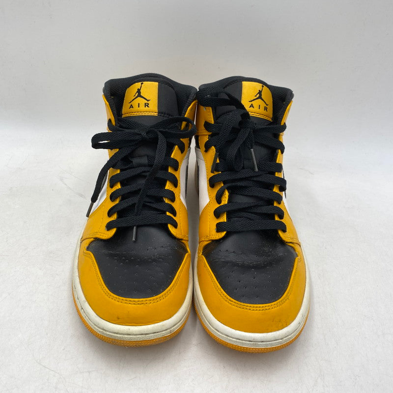 【中古品】【メンズ】 AIR JORDAN 1 MID 554724-701 エア ジョーダン 1 ミッド スニーカー シューズ 靴 160-260313-ay-11-izu サイズ：27cm カラー：TAXI/BLACK-WHITE 万代Net店