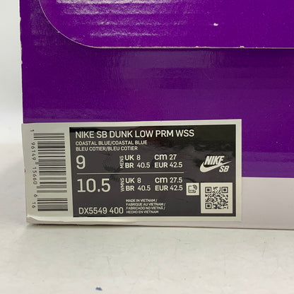 【中古品】【メンズ】 NIKE × WHY SO SAD? ナイキ×ワイソーサッド DX5549-400 SB DUNK LOW エスビー ダンク ロー スニーカー シューズ 靴 160-260309-cs-04-izu サイズ：27cm カラー：COASTAL BLUE/COASTAL BLUE 万代Net店
