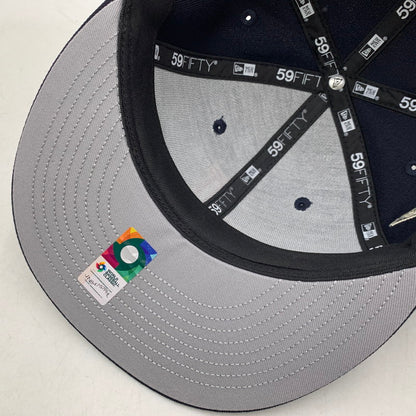 【中古美品】【メンズ/レディース】 NEW ERA × ATMOS ニューエラ×アトモス 59FIFTY WBC J LOGO SIDE FLAG ダブリュービーシー ジェイ ロゴ サイド フラッグ キャップ 帽子 185-260309-cs-14-izu サイズ：8/63.5cm カラー：ネイビー 万代Net店