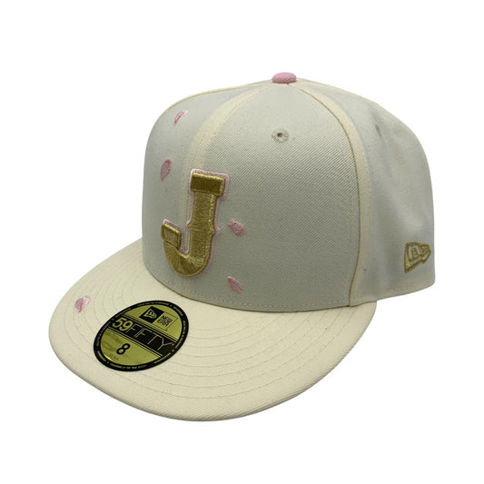 【中古品】【メンズ/レディース】 NEW ERA × THE CAP ニューエラ ザ キャップ 59FIFTY WORLD BASEBALL CLASSIC SAKURAFUBUKI ワールド ベースボール クラシック サクラフブキ キャップ 帽子 185-260309-cs-13-izu サイズ：8/63.5cm カラー：アイボリー 万代Net店