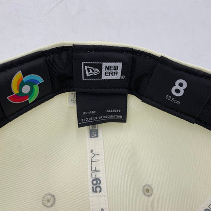【中古品】【メンズ/レディース】 NEW ERA × THE CAP ニューエラ ザ キャップ 59FIFTY WORLD BASEBALL CLASSIC SAKURAFUBUKI ワールド ベースボール クラシック サクラフブキ キャップ 帽子 185-260309-cs-13-izu サイズ：8/63.5cm カラー：アイボリー 万代Net店
