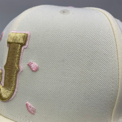 【中古品】【メンズ/レディース】 NEW ERA × THE CAP ニューエラ ザ キャップ 59FIFTY WORLD BASEBALL CLASSIC SAKURAFUBUKI ワールド ベースボール クラシック サクラフブキ キャップ 帽子 185-260309-cs-13-izu サイズ：8/63.5cm カラー：アイボリー 万代Net店