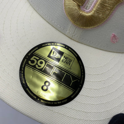 【中古品】【メンズ/レディース】 NEW ERA × THE CAP ニューエラ ザ キャップ 59FIFTY WORLD BASEBALL CLASSIC SAKURAFUBUKI ワールド ベースボール クラシック サクラフブキ キャップ 帽子 185-260309-cs-13-izu サイズ：8/63.5cm カラー：アイボリー 万代Net店
