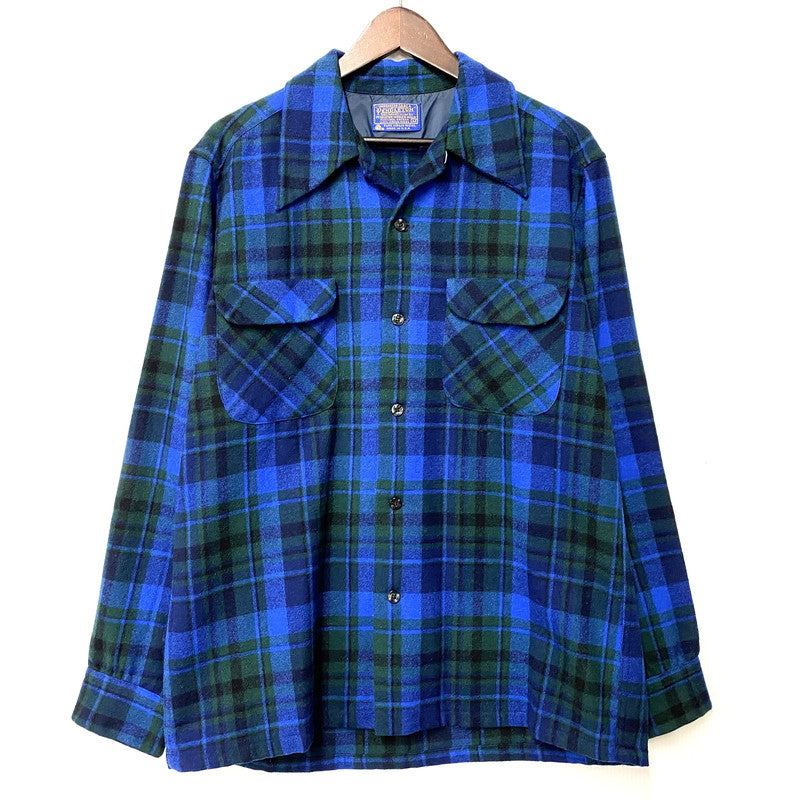 【中古品】【メンズ】 BOARD SHIRT ボード シャツ トップス 長袖 146-260309-kh-09-izu サイズ：M カラー：ブルー×グリーン 万代Net店