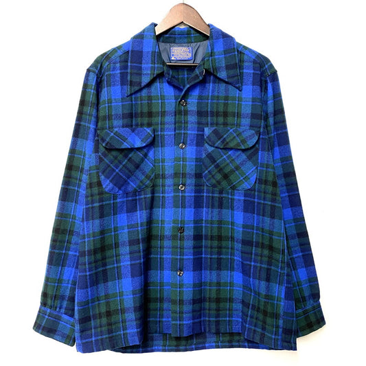 【中古品】【メンズ】 BOARD SHIRT ボード シャツ トップス 長袖 146-260309-kh-09-izu サイズ：M カラー：ブルー×グリーン 万代Net店