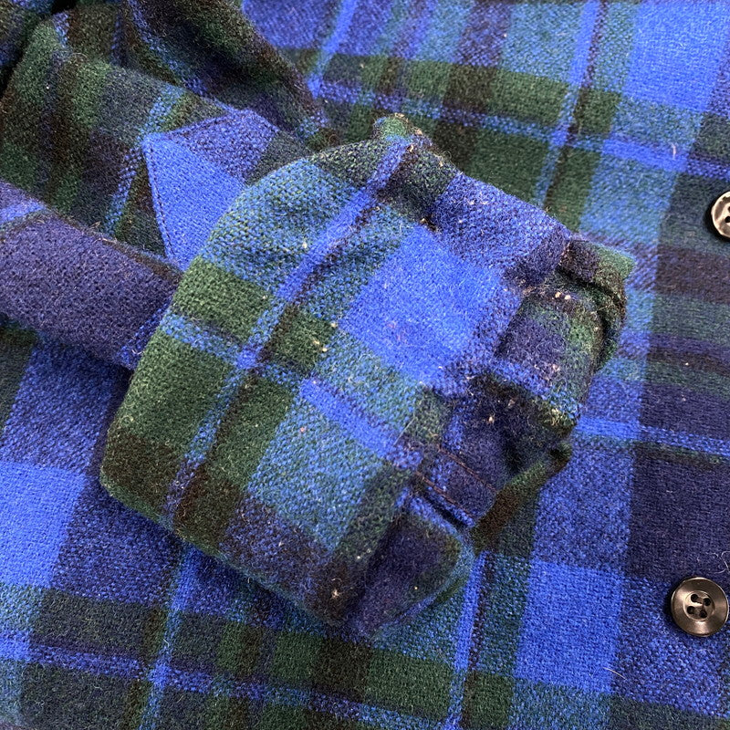 【中古品】【メンズ】 BOARD SHIRT ボード シャツ トップス 長袖 146-260309-kh-09-izu サイズ：M カラー：ブルー×グリーン 万代Net店