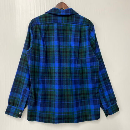 【中古品】【メンズ】 BOARD SHIRT ボード シャツ トップス 長袖 146-260309-kh-09-izu サイズ：M カラー：ブルー×グリーン 万代Net店