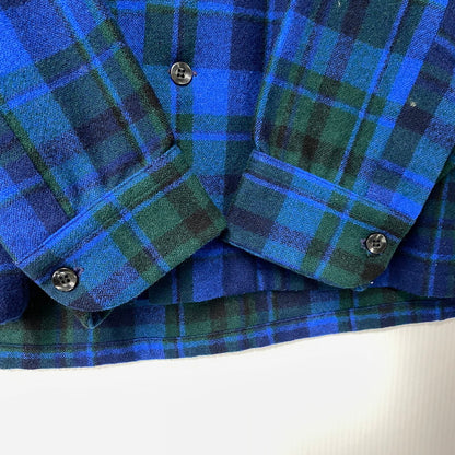 【中古品】【メンズ】 BOARD SHIRT ボード シャツ トップス 長袖 146-260309-kh-09-izu サイズ：M カラー：ブルー×グリーン 万代Net店