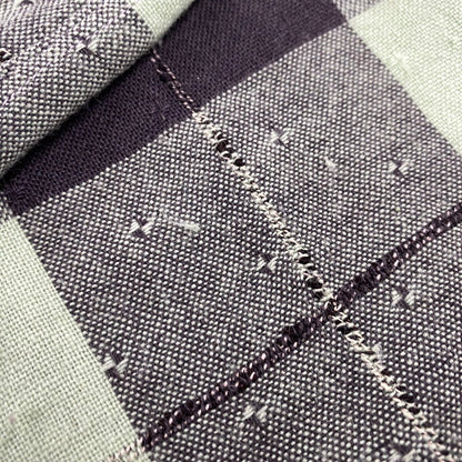 【中古品】【メンズ】 VINTAGE OPEN COLLAR CHECK LS SHIRT オープン カラー チェック ロングスリーブ シャツ トップス 長袖 146-260309-kh-08-izu カラー：ライトグリーン×ブラック 万代Net店
