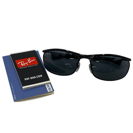 【中古品】【メンズ/レディース】 Ray-Ban レイバン OLYMPIAN I DELUXE SUNGLASSES RB3119-M オリンピアン デラックス サングラス 小物 服飾雑貨 203-260313-ay-13-izu サイズ：62口18-125 カラー：ブラック×ブルー 万代Net店