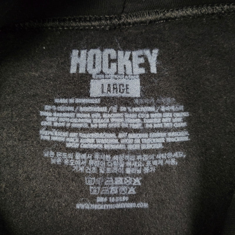 【中古品】【メンズ】 HOCKEY ホッケー BACK CRACK HOODIE フーディー パーカー 長袖 トップス 142-260314-as-18-izu サイズ：L カラー：ブラック 万代Net店
