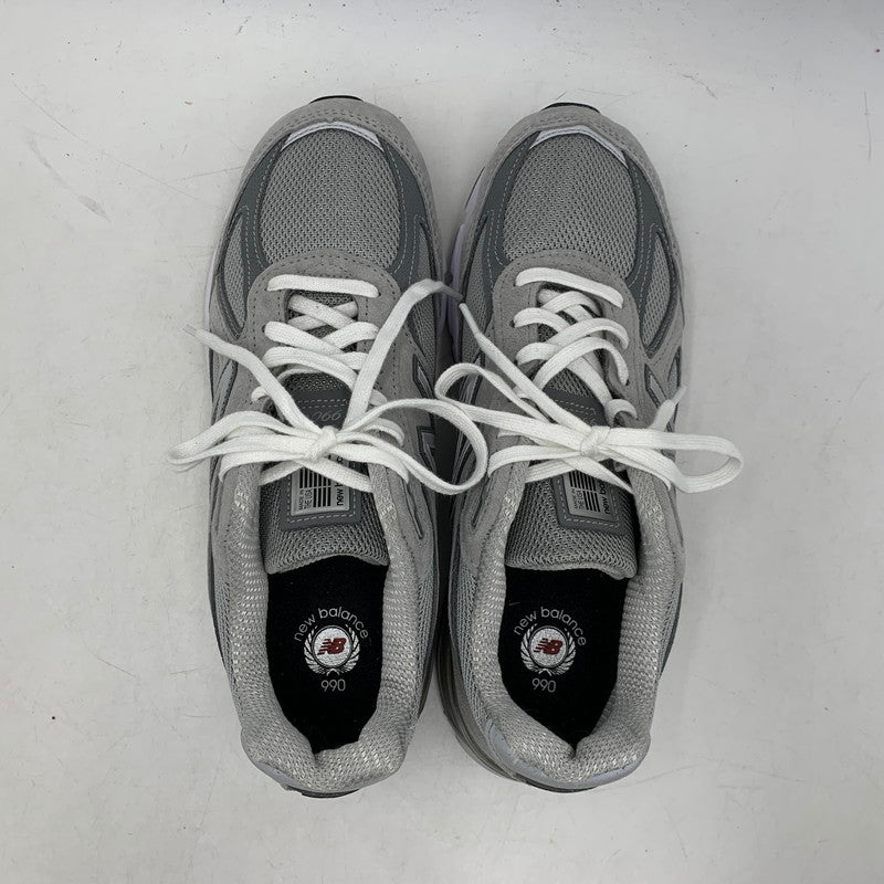 【中古品】【メンズ/レディース】 990V4 スニーカー シューズ 靴 162-260309-cs-09-izu サイズ：25.5cm カラー：グレー 万代Net店
