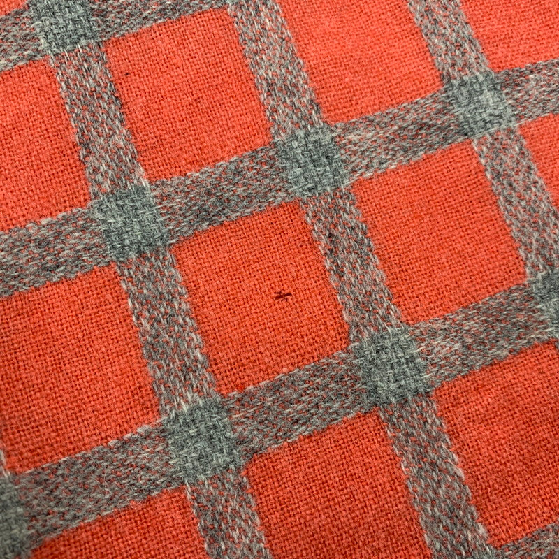 【現状渡し品】【メンズ】 GRODINS OF CALIFORNIA OPEN COLLAR CHECK LS SHIRT オープンカラー チェック ロングスリーブ シャツ 長袖 146-260310-as-08-izu サイズ：M カラー：レッド系 万代Net店