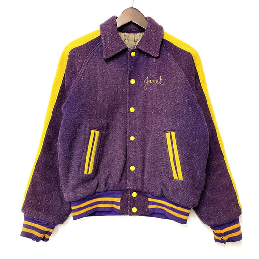 【現状渡し品】【メンズ】 FITT BROS フィットブロス SOUTH SHORE AWARD JACKET サウスショア アワード ジャケット アウター 146-260309-kh-10-izu カラー：パープル×イエロー 万代Net店