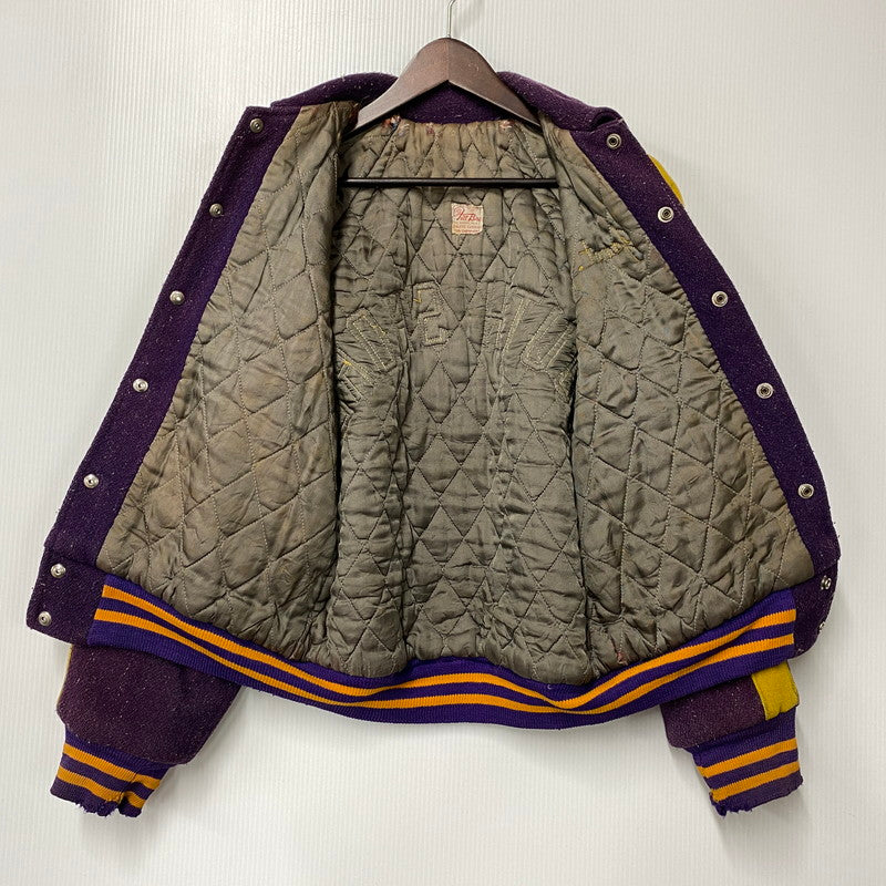【現状渡し品】【メンズ】 FITT BROS フィットブロス SOUTH SHORE AWARD JACKET サウスショア アワード ジャケット アウター 146-260309-kh-10-izu カラー：パープル×イエロー 万代Net店
