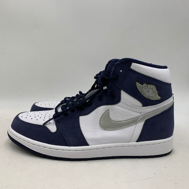 【中古品】【メンズ】 DC1788-100 AIR JORDAN 1 HIGH OG CO.JP エア ジョーダン ワン ハイ オージー コンセプト ジャパン (2020) (STANDARD BOX) スニーカー 靴 160-260309-cs-05-izu サイズ：27.5cm カラー：WHITE/METALLIC SILVER 万代Net店