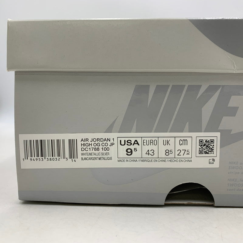 【中古品】【メンズ】 DC1788-100 AIR JORDAN 1 HIGH OG CO.JP エア ジョーダン ワン ハイ オージー コンセプト ジャパン (2020) (STANDARD BOX) スニーカー 靴 160-260309-cs-05-izu サイズ：27.5cm カラー：WHITE/METALLIC SILVER 万代Net店