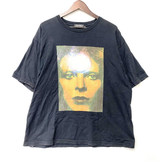 【中古品】【メンズ】 02231CT38 DAVID BOWIE M.D.D.1 SS TEE デヴィッド ボウイ ショートスリーブ Tシャツ 半袖 トップス 140-260309-kh-04-izu サイズ：XL カラー：ブラック 万代Net店