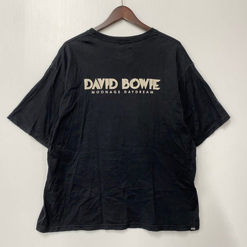 【中古品】【メンズ】 02231CT38 DAVID BOWIE M.D.D.1 SS TEE デヴィッド ボウイ ショートスリーブ Tシャツ 半袖 トップス 140-260309-kh-04-izu サイズ：XL カラー：ブラック 万代Net店