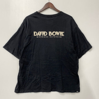 【中古品】【メンズ】 02231CT38 DAVID BOWIE M.D.D.1 SS TEE デヴィッド ボウイ ショートスリーブ Tシャツ 半袖 トップス 140-260309-kh-04-izu サイズ：XL カラー：ブラック 万代Net店