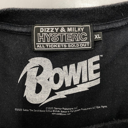 【中古品】【メンズ】 02231CT38 DAVID BOWIE M.D.D.1 SS TEE デヴィッド ボウイ ショートスリーブ Tシャツ 半袖 トップス 140-260309-kh-04-izu サイズ：XL カラー：ブラック 万代Net店