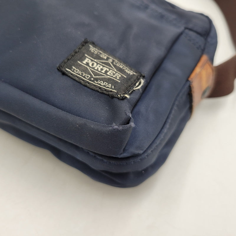 【中古品】【メンズ/レディース】 PORTER ポーター VOICE SHOULDER BAG ヴォイス ショルダーバッグ カバン 鞄 188-260310-as-12-izu カラー：ネイビー 万代Net店