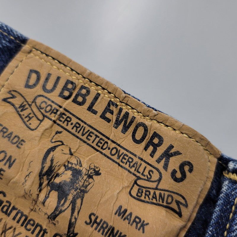 【中古品】【メンズ】 DUBBLE WORKS ダブルワークス 6601XX USED WASH STRAIGHT DENIM PANTS ユーズド ウォッシュ ストレート デニム パンツ ボトムス 156-260315-kh-18-izu サイズ：31×34 カラー：インディゴ 万代Net店