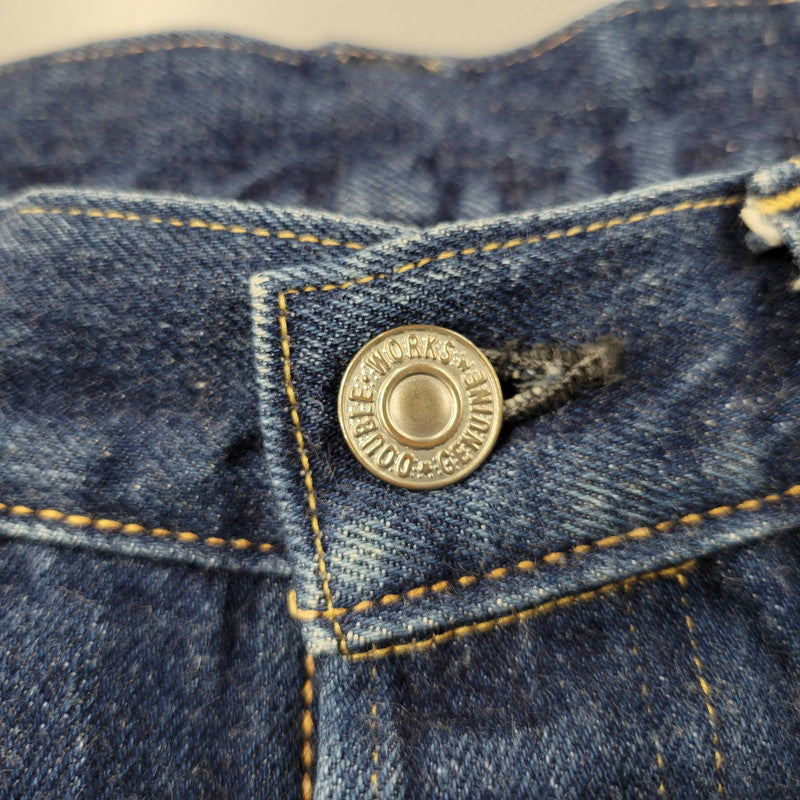 【中古品】【メンズ】 DUBBLE WORKS ダブルワークス 6601XX USED WASH STRAIGHT DENIM PANTS ユーズド ウォッシュ ストレート デニム パンツ ボトムス 156-260315-kh-18-izu サイズ：31×34 カラー：インディゴ 万代Net店