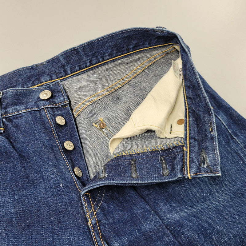 【中古品】【メンズ】 DUBBLE WORKS ダブルワークス 6601XX USED WASH STRAIGHT DENIM PANTS ユーズド ウォッシュ ストレート デニム パンツ ボトムス 156-260315-kh-18-izu サイズ：31×34 カラー：インディゴ 万代Net店