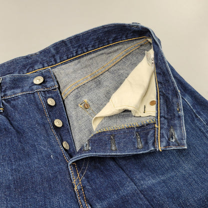 【中古品】【メンズ】 DUBBLE WORKS ダブルワークス 6601XX USED WASH STRAIGHT DENIM PANTS ユーズド ウォッシュ ストレート デニム パンツ ボトムス 156-260315-kh-18-izu サイズ：31×34 カラー：インディゴ 万代Net店