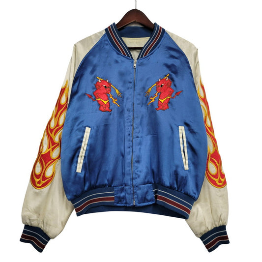 【中古品】【メンズ】 HUMBER ハンバー SOUVENIR JACKET RED DEVIL スーベニア ジャケット レッド デビル アウター 146-260315-kh-21-izu カラー：ブルー 万代Net店