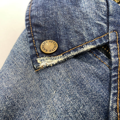 【中古品】【メンズ】 KARL KANI カールカナイ DENIM DOUBLE RIDERS JACKET 183K1605 デニム ダブルライダースジャケット アウター 142-260316-as-05-izu サイズ：XXL カラー：インディゴ 万代Net店