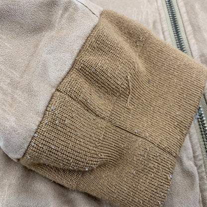 【中古品】【メンズ】 KARL KANI カールカナイ FAKE SUEDE MA-1 FLIGHT JACKET 193K1603 フェイクスウェード フライトジャケット 142-260310-as-09-izu サイズ：XXL カラー：ブラウン 万代Net店