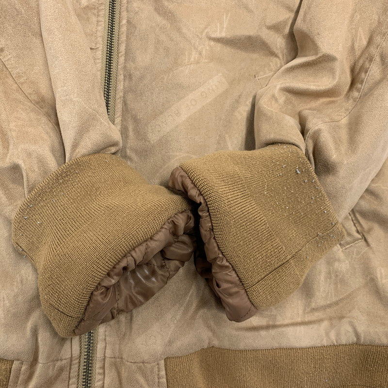 【中古品】【メンズ】 KARL KANI カールカナイ FAKE SUEDE MA-1 FLIGHT JACKET 193K1603 フェイクスウェード フライトジャケット 142-260310-as-09-izu サイズ：XXL カラー：ブラウン 万代Net店