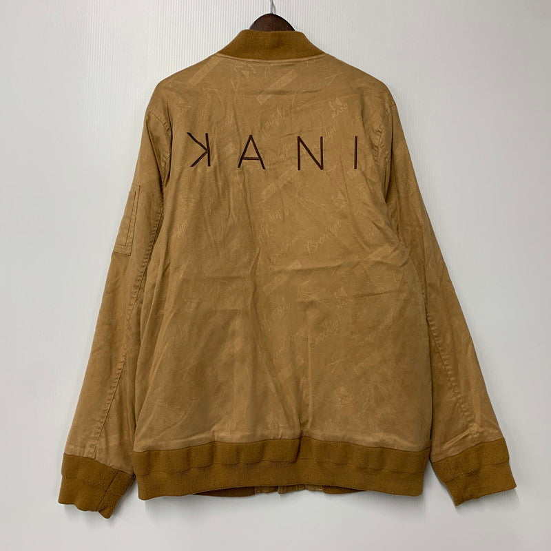 【中古品】【メンズ】 KARL KANI カールカナイ FAKE SUEDE MA-1 FLIGHT JACKET 193K1603 フェイクスウェード フライトジャケット 142-260310-as-09-izu サイズ：XXL カラー：ブラウン 万代Net店