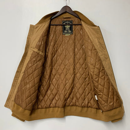 【中古品】【メンズ】 KARL KANI カールカナイ FAKE SUEDE MA-1 FLIGHT JACKET 193K1603 フェイクスウェード フライトジャケット 142-260310-as-09-izu サイズ：XXL カラー：ブラウン 万代Net店