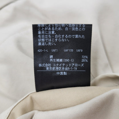 【中古品】【メンズ】 UNITED ARROWS ユナイテッドアローズ 1121-128-5611 ギャバジン ボイル 4B テーラードジャケット アウター 147-260315-kh-20-izu サイズ：L カラー：ベージュ 万代Net店
