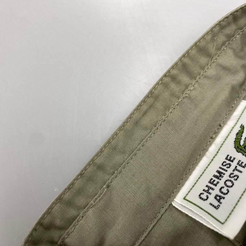 【中古品】【メンズ】 CHEMISE LACOSTE シュミーズラコステ NO COLLAR JACKET ノーカラージャケット アウター 146-260316-as-04-izu サイズ：4 カラー：グリーン系 万代Net店