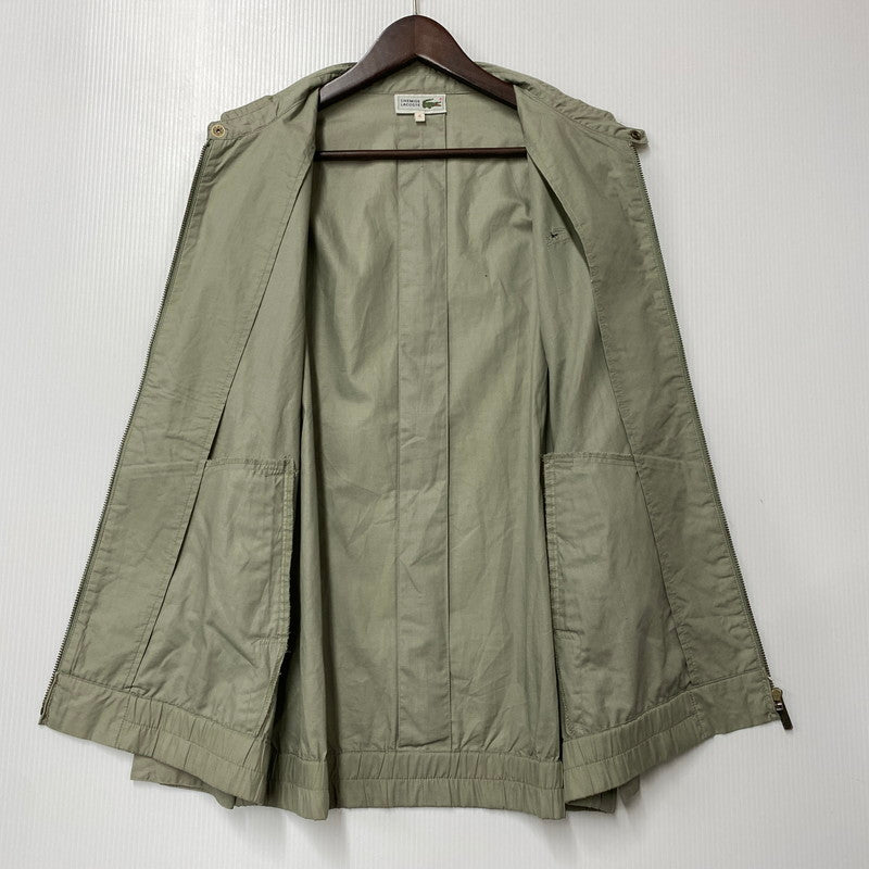 【中古品】【メンズ】 CHEMISE LACOSTE シュミーズラコステ NO COLLAR JACKET ノーカラージャケット アウター 146-260316-as-04-izu サイズ：4 カラー：グリーン系 万代Net店