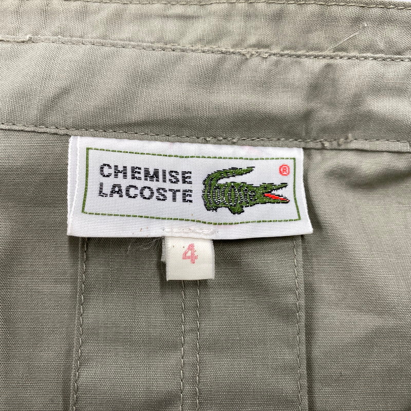 【中古品】【メンズ】 CHEMISE LACOSTE シュミーズラコステ NO COLLAR JACKET ノーカラージャケット アウター 146-260316-as-04-izu サイズ：4 カラー：グリーン系 万代Net店