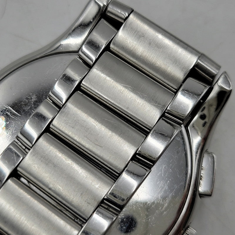 【中古品】【メンズ/レディース】 EMPORIO ARMANI エンポリオ・アルマーニ AR-11081 VALENTE CHRONOGRAPH QUARTZ WATCH バレンテ クロノグラフ クオーツ ウォッチ 腕時計 時計 197-260606-ya-14-izu カラー：シルバー 万代Net店