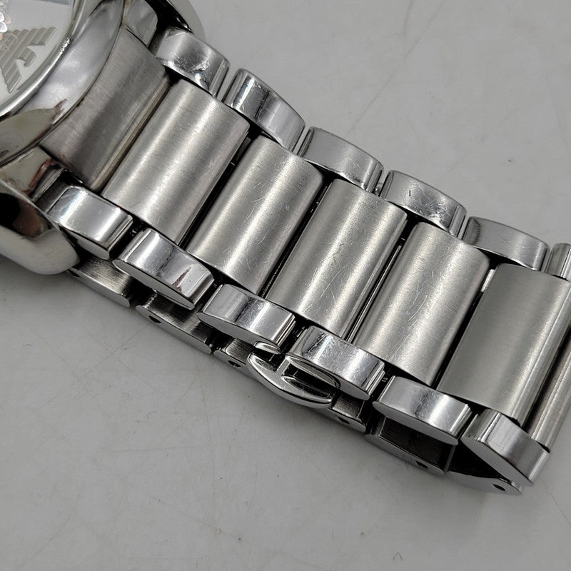 【中古品】【メンズ/レディース】 EMPORIO ARMANI エンポリオ・アルマーニ AR-11081 VALENTE CHRONOGRAPH QUARTZ WATCH バレンテ クロノグラフ クオーツ ウォッチ 腕時計 時計 197-260606-ya-14-izu カラー：シルバー 万代Net店
