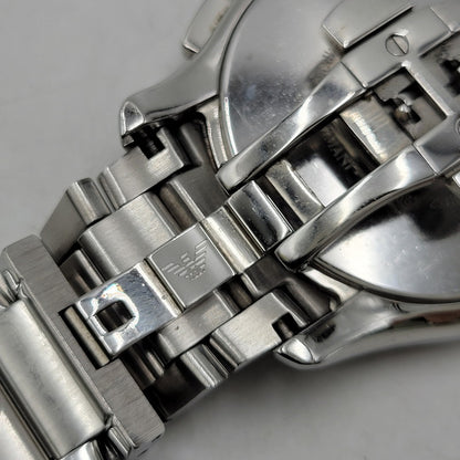 【中古品】【メンズ/レディース】 EMPORIO ARMANI エンポリオ・アルマーニ AR-11081 VALENTE CHRONOGRAPH QUARTZ WATCH バレンテ クロノグラフ クオーツ ウォッチ 腕時計 時計 197-260606-ya-14-izu カラー：シルバー 万代Net店