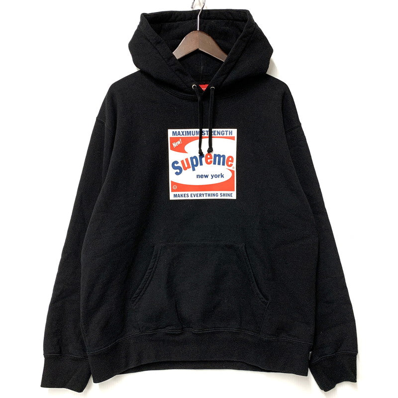 【中古品】【メンズ】 Supreme シュプリーム SHINE HOODED SWEATSHIRT シャイン フーデッド スウェットシャツ パーカー 長袖 トップス 149-260310-as-04-izu サイズ：M カラー：ブラック 万代Net店