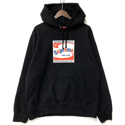 【中古品】【メンズ】 Supreme シュプリーム SHINE HOODED SWEATSHIRT シャイン フーデッド スウェットシャツ パーカー 長袖 トップス 149-260310-as-04-izu サイズ：M カラー：ブラック 万代Net店