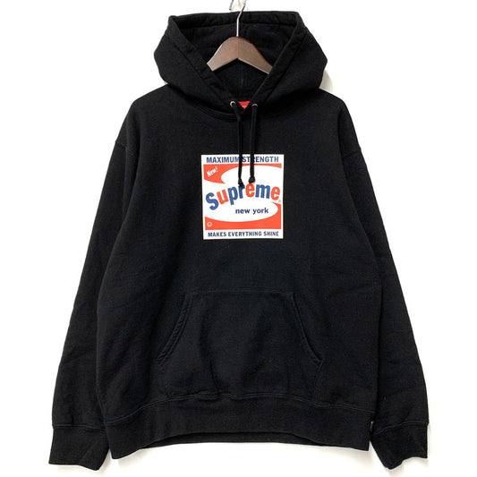 【中古品】【メンズ】 Supreme シュプリーム SHINE HOODED SWEATSHIRT シャイン フーデッド スウェットシャツ パーカー 長袖 トップス 149-260310-as-04-izu サイズ：M カラー：ブラック 万代Net店